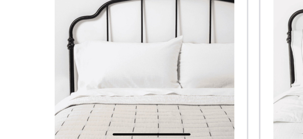 Hearth and Hand Broken Stripe Quilt and 2 Shams